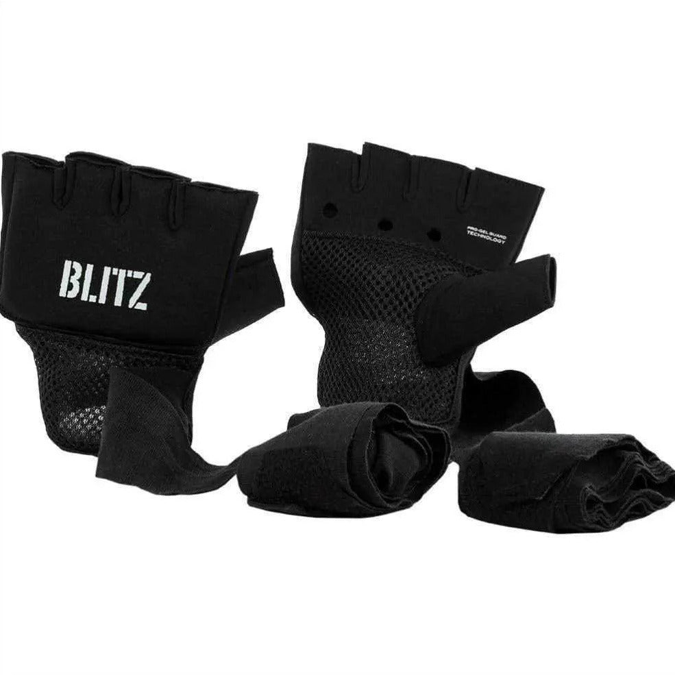 Blitz Sports Gel Hand Wraps - Black Blitz Sports