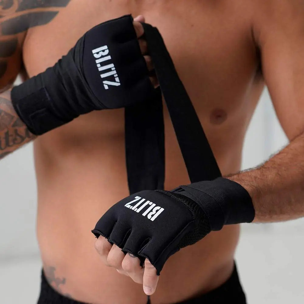 Blitz Sports Gel Hand Wraps - Black Blitz Sports