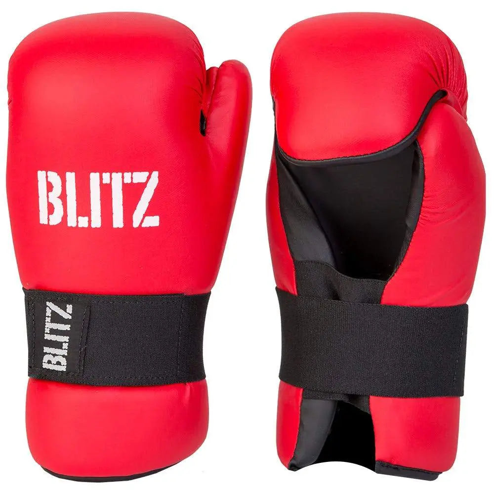 Blitz Sports PU Semi Contact Open Palm Gloves Blitz Sports