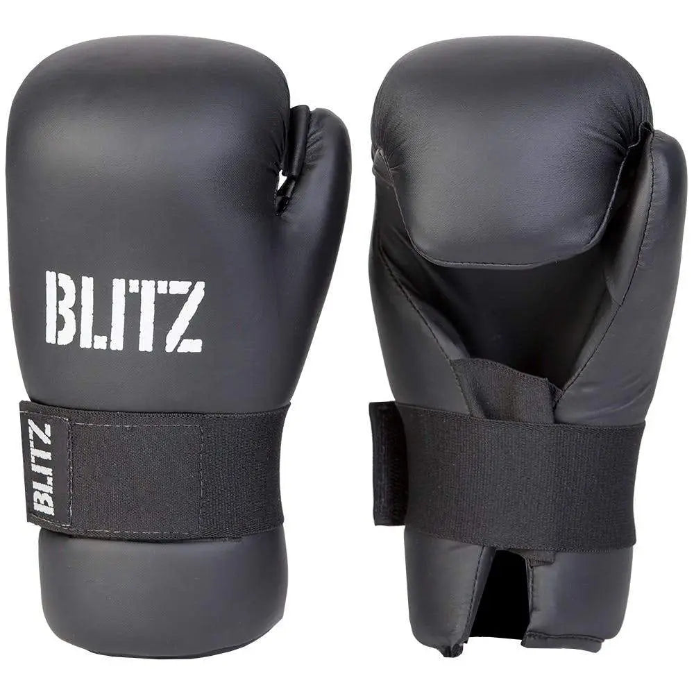 Blitz Sports PU Semi Contact Open Palm Gloves Blitz Sports