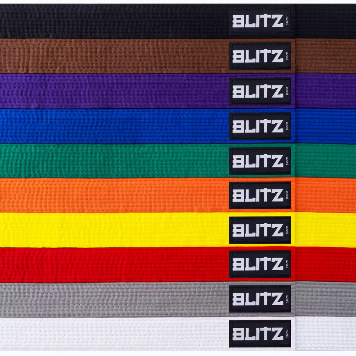 Blitz Plain Coloured Rank Belt