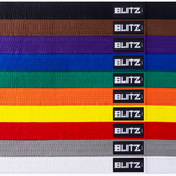 Blitz Plain Coloured Rank Belt