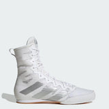 Adidas Box Hog 4 Boxing Boots - Cloud White / Silver Metallic / Core Black