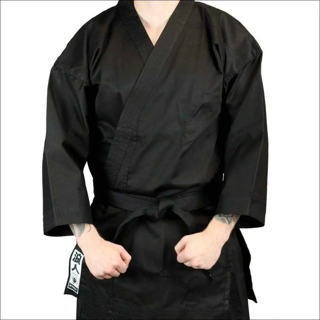 Bytomic Adult Ronin Middleweight Karate Uniform Black Bytomic