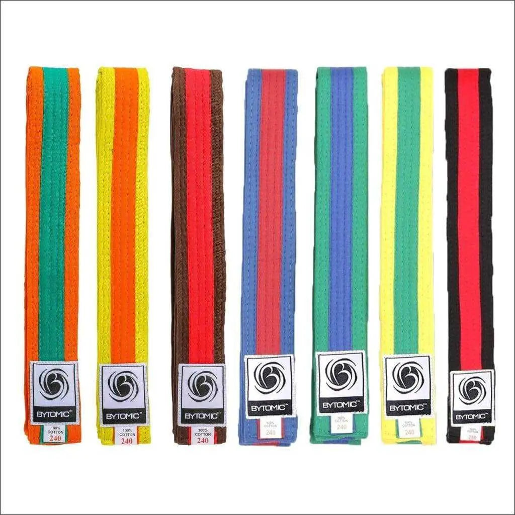 Bytomic Coloured Stripe Martial Arts Belt 10 Pack Bytomic