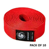 Bytomic Plain Polycotton Martial Arts Belt Pack of 10