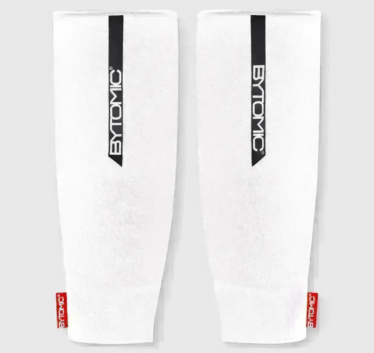 Bytomic Red Label Elasticated Shin Guards White-Black-Large Fight Co