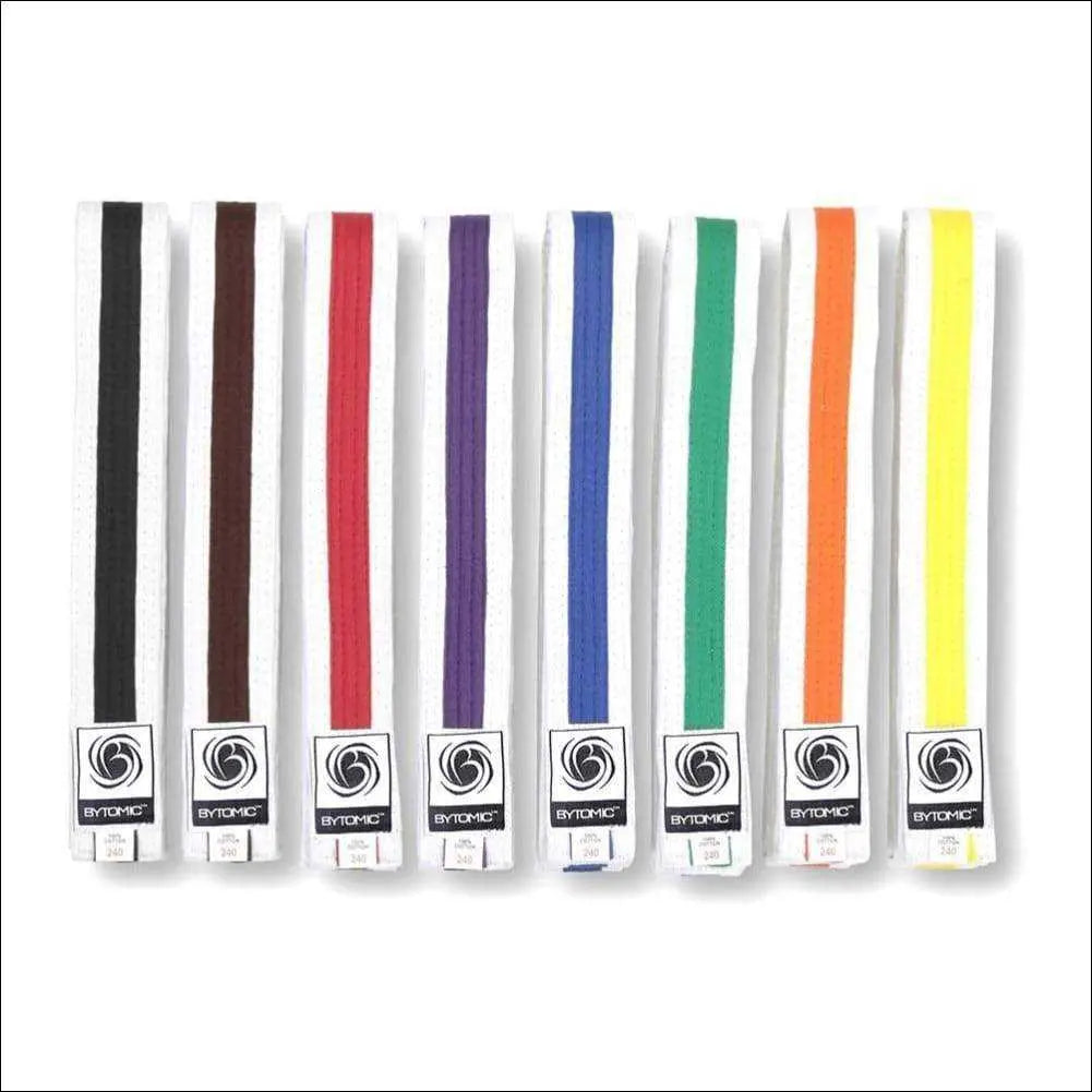 Bytomic White Belt with Stripe Pack of 10 Bytomic