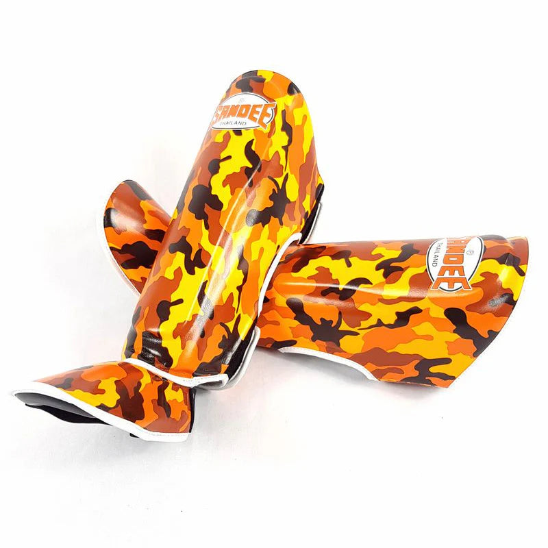 Sandee Junior Camo Thai Shin Guards