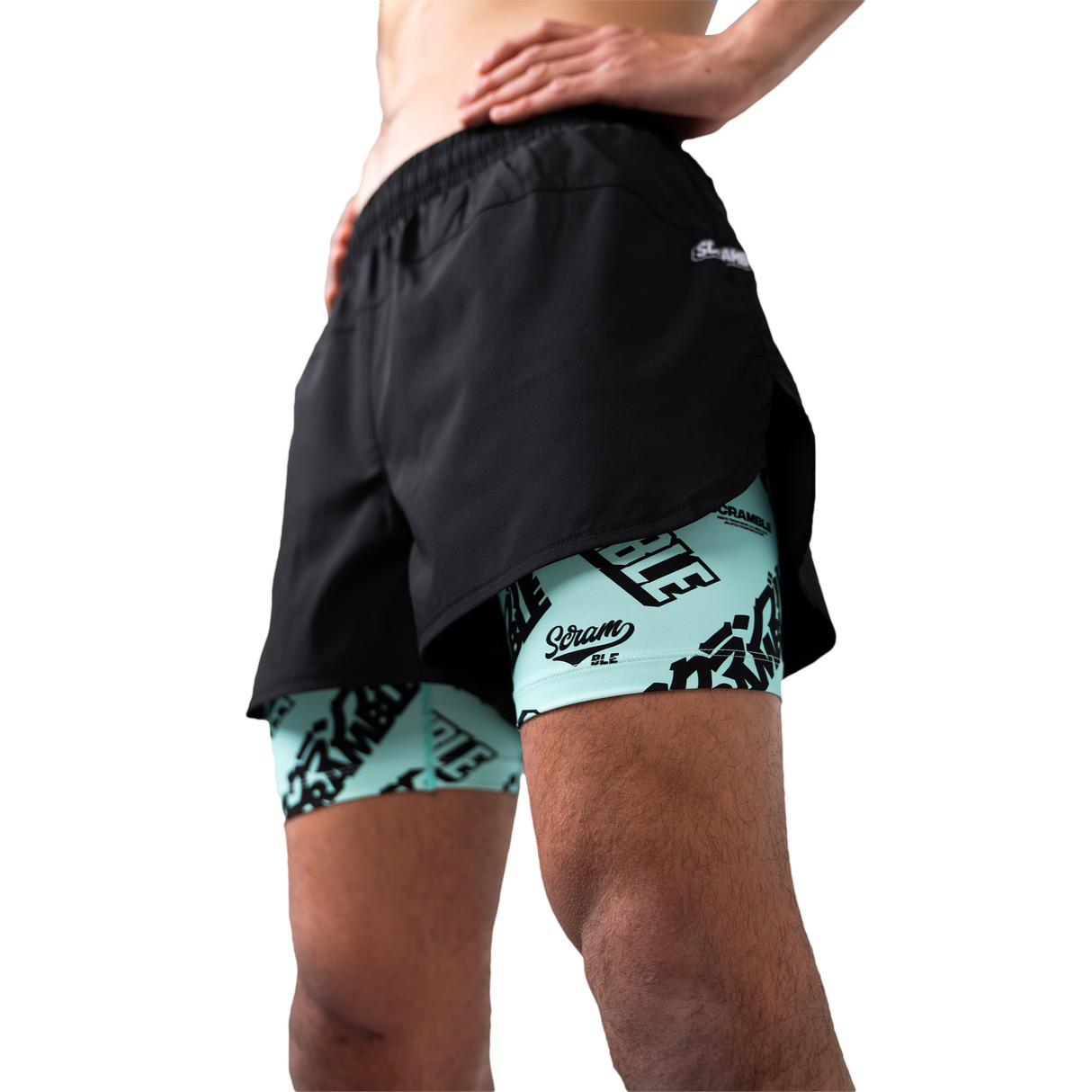 Scramble Logotype Combination Shorts