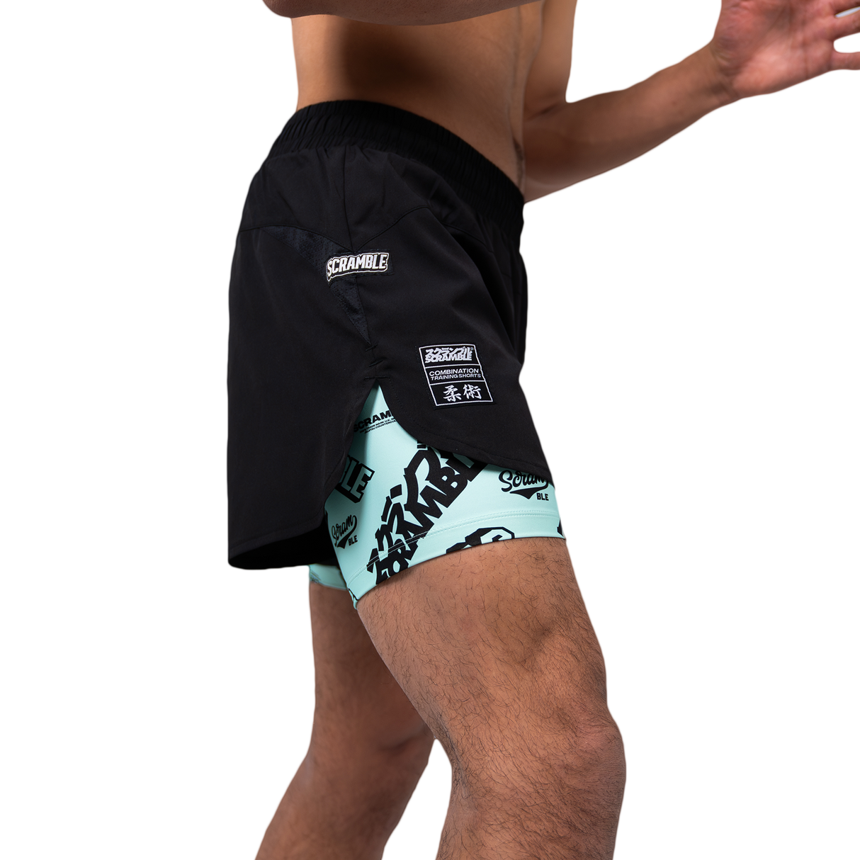 Scramble Logotype Combination Shorts