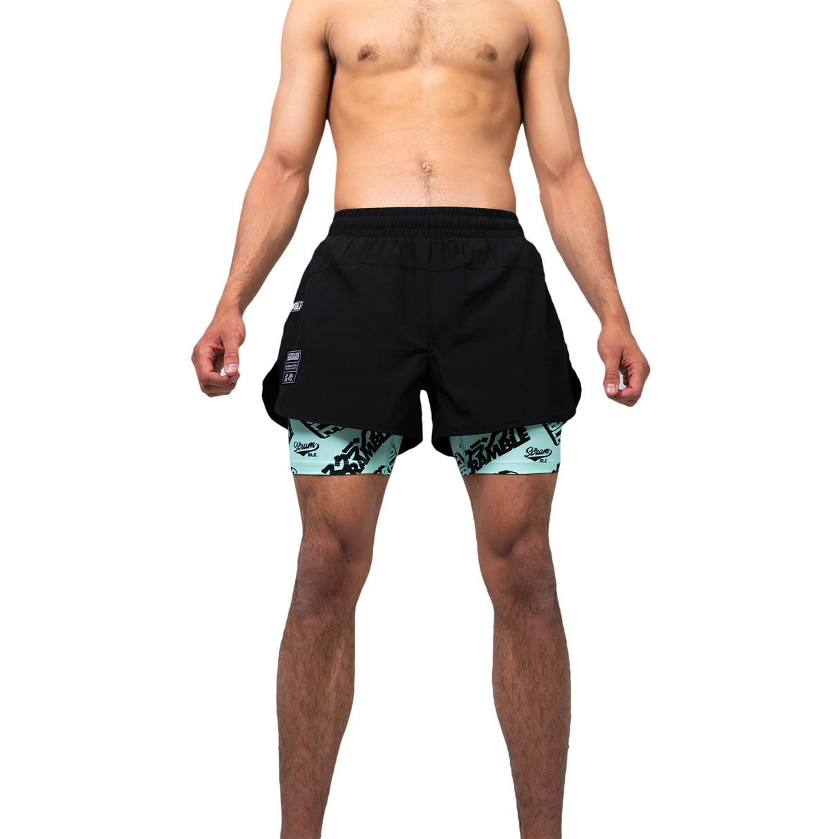 Scramble Logotype Combination Shorts