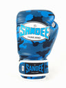 Sandee Kids Camo Muay Thai Boxing Gloves Blue-Camo-8oz Fight Co