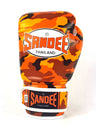 Sandee Kids Camo Muay Thai Boxing Gloves Orange-Camo-8oz Fight Co