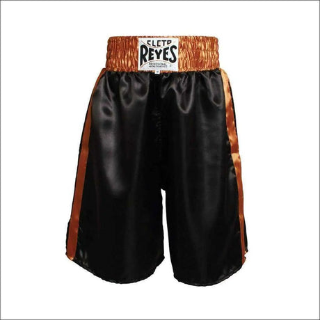 Cleto Reyes Satin Boxing Shorts - Black-Gold Cleto Reyes