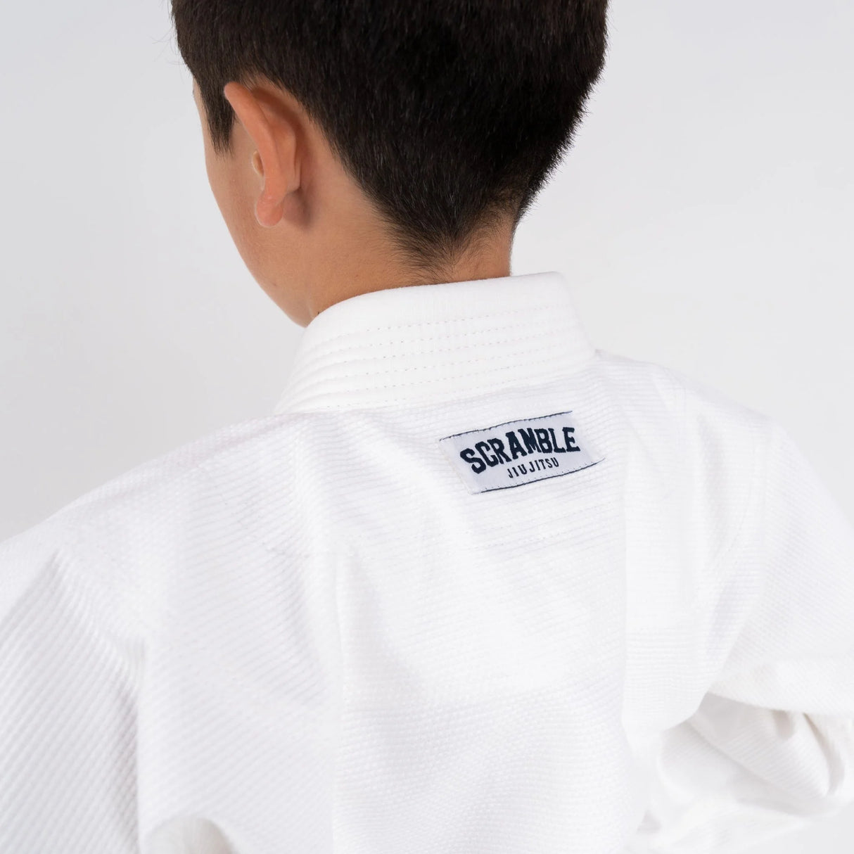 Scramble Kids Standard Issue BJJ GI - White  Fight Co