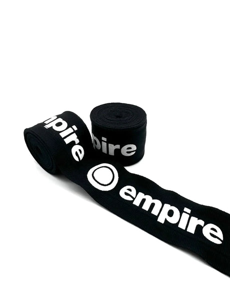 Empire 4.5m Boxing Hand Wraps - Black