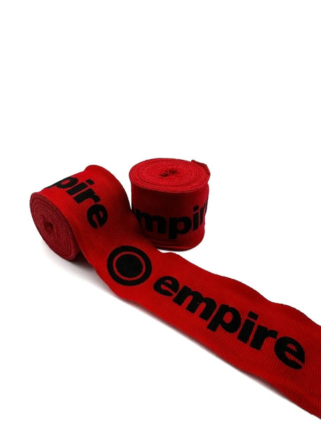 Empire 4.5m Boxing Hand Wraps - Red