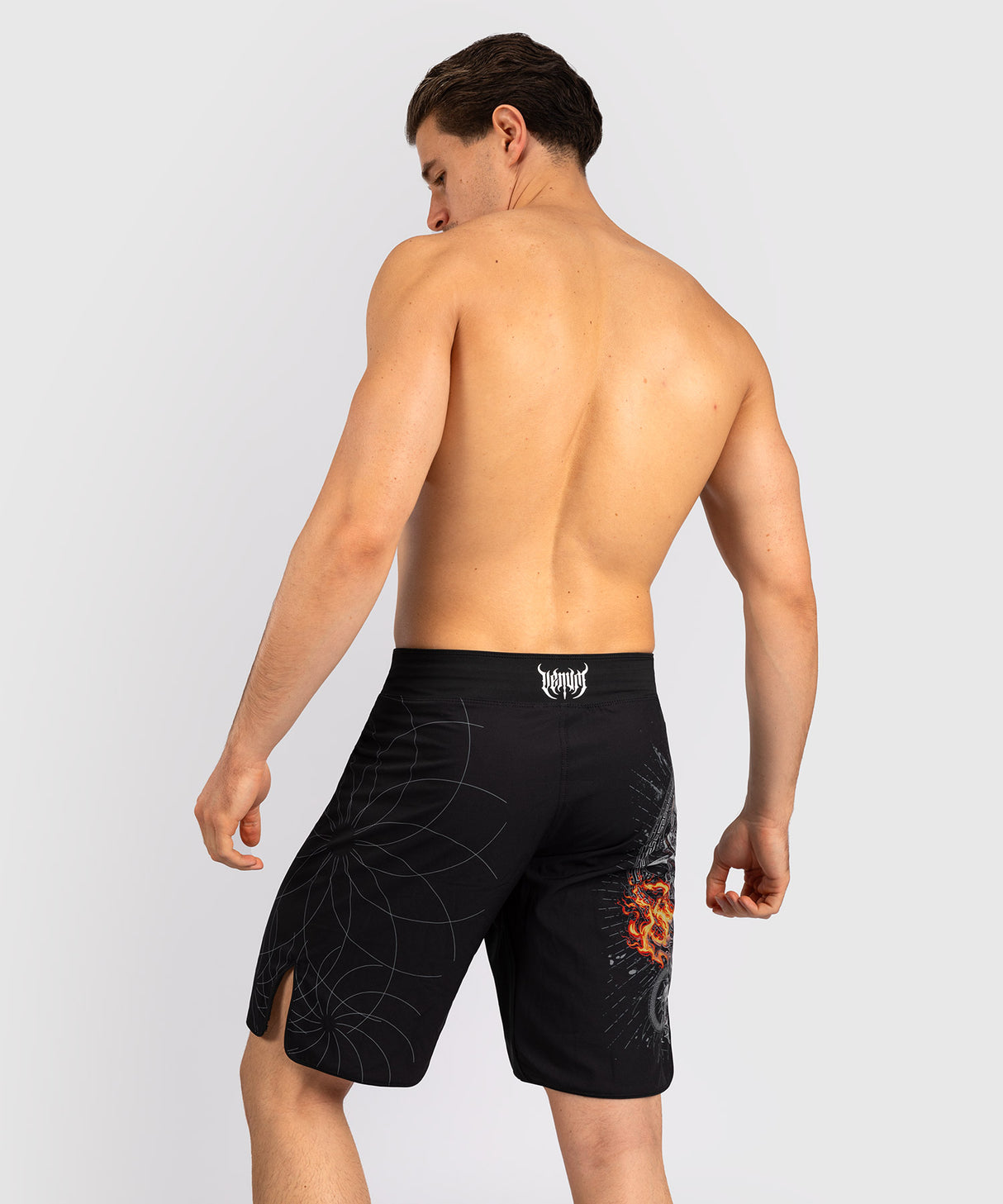 Venum Gladiator 5.0 Men’s Fight Shorts - Black/Silver