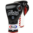 Fairtex 12oz Mexican Lace-Up Boxing Gloves - Black Fairtex