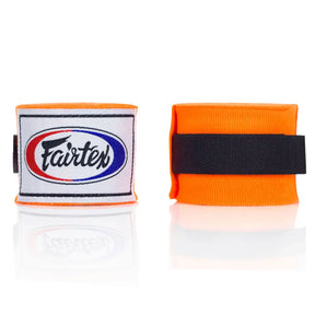 Fairtex 4.5m Stretch Hand Wraps - Green, Grey, Orange, Yellow Fairtex