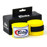 Fairtex 4.5m Stretch Hand Wraps - Green, Grey, Orange, Yellow Fairtex