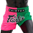 Fairtex Fighter Muay Thai Shorts - Pink Green Fairtex