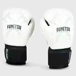 Fumetsu Berserker Boxing Gloves White-Black-16oz Fight Co