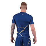 Scramble Kintsugi Rash Guard - Blue