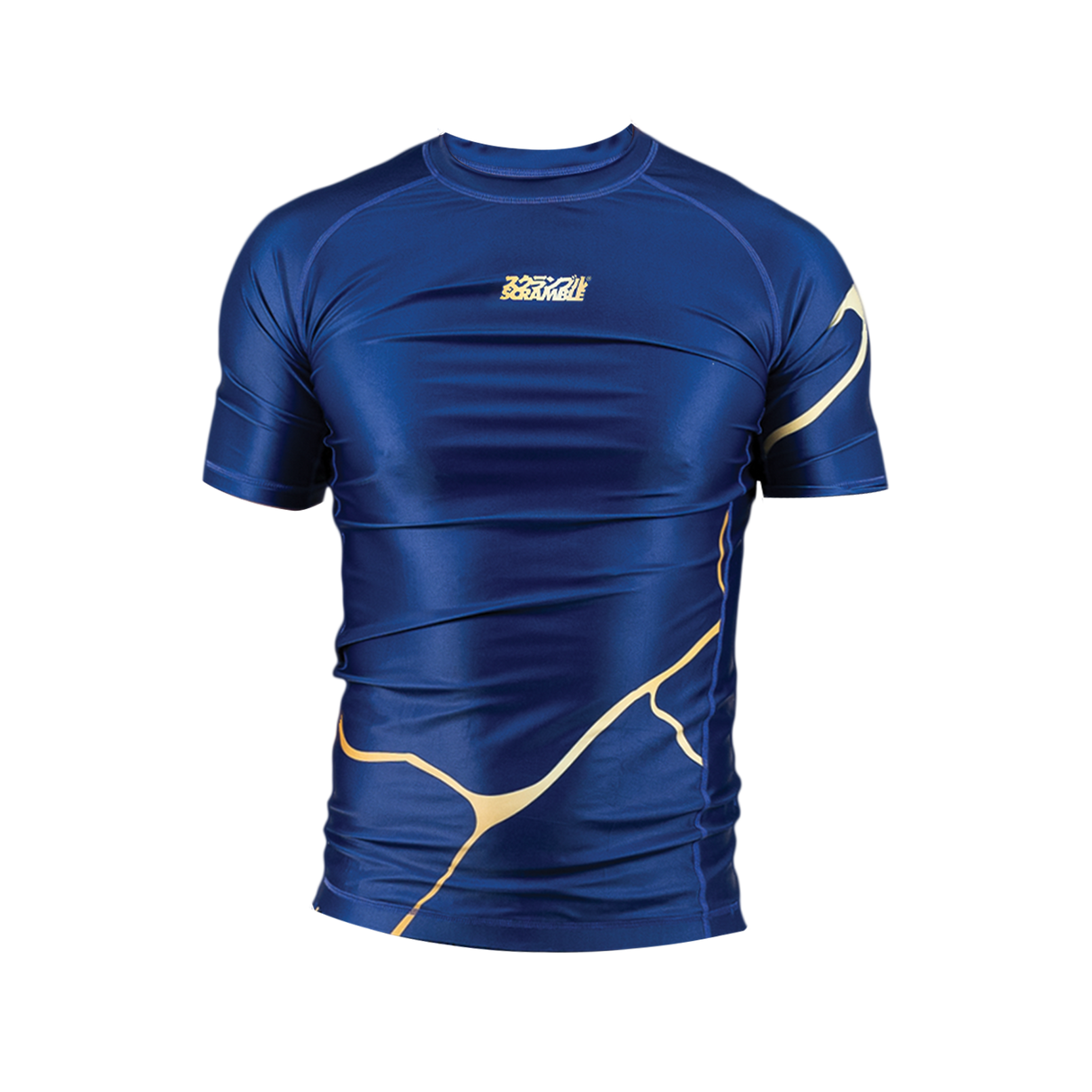 Scramble Kintsugi Rash Guard - Blue