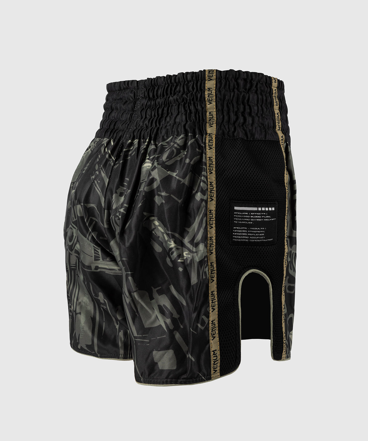 Venum Invader Muay Thai Shorts - Black/Sand