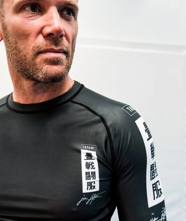 Tatami Kanagawa Long Sleeve Rash Guard - Black