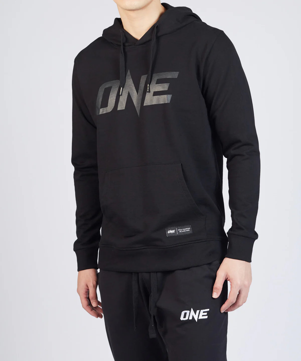 ONE Monotone Pullover Hoodie - Black