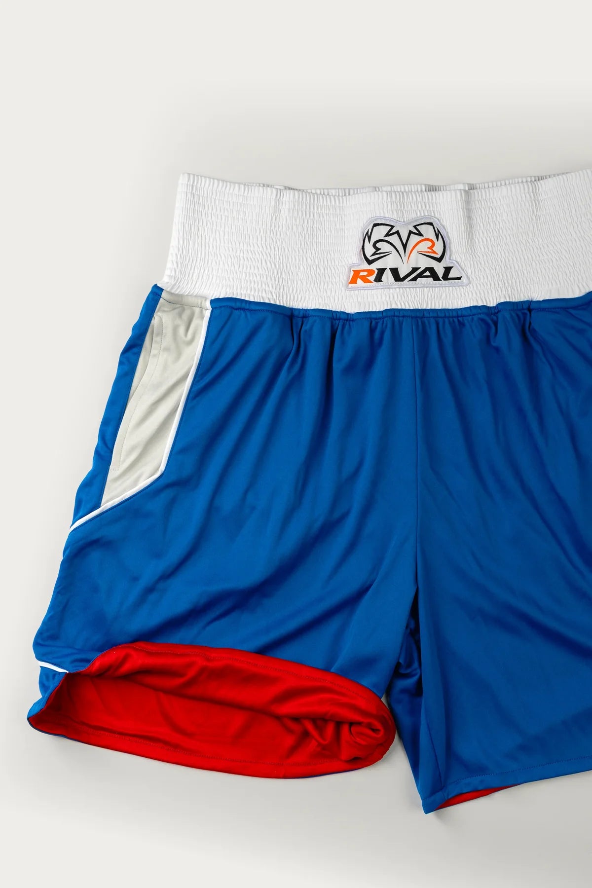 Rival Amateur Adult Reversible Fight Gear Boxing Shorts - Blue/Red
