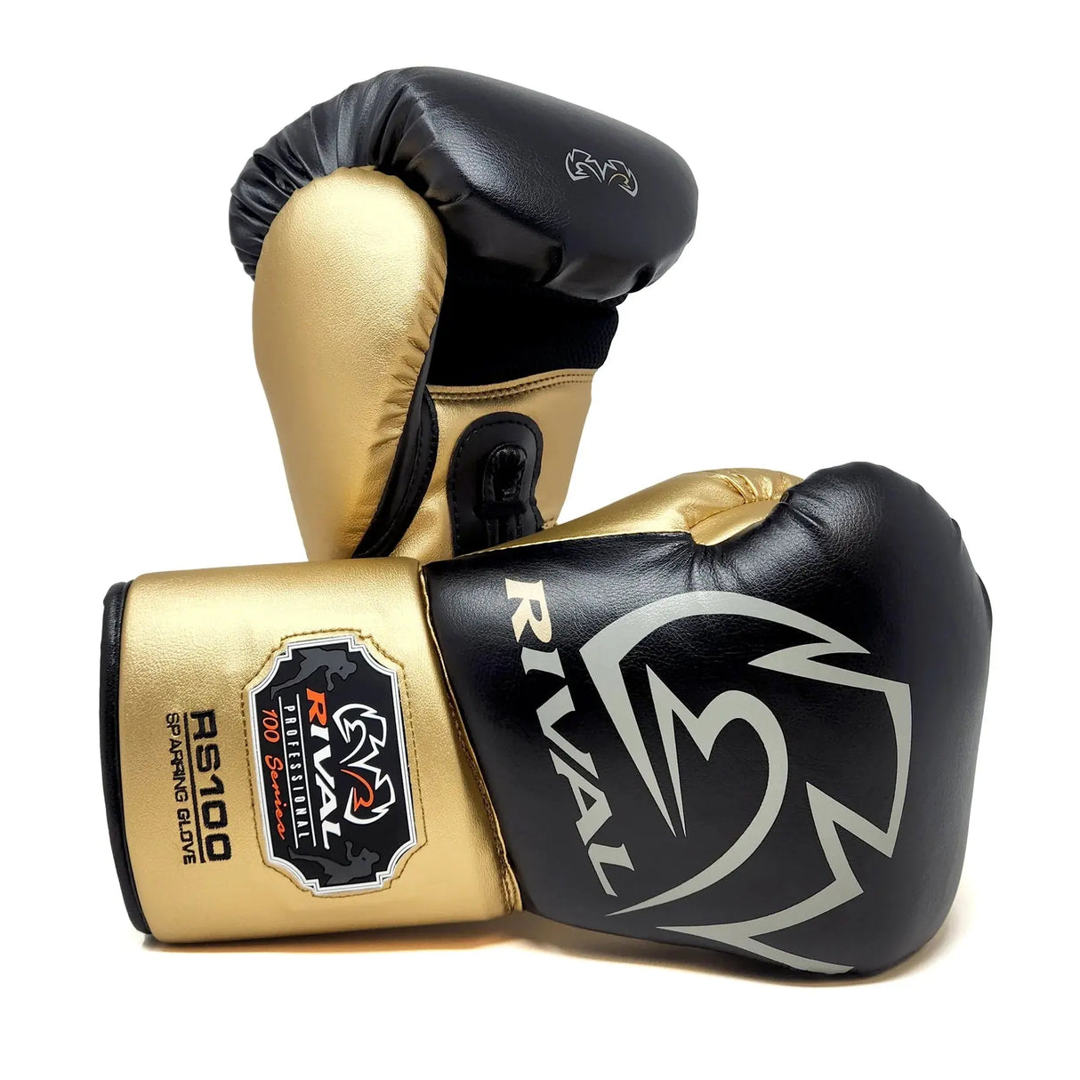 Rival RS100 Professional Sparring Gloves - White Gold Rival