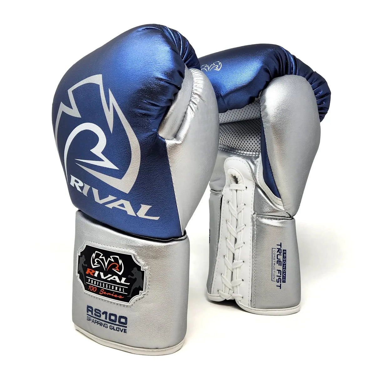 Rival RS100 Professional Sparring Gloves - White Gold Rival