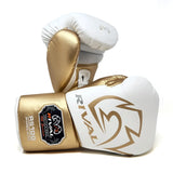 Rival RS100 Professional Sparring Gloves - White Gold Rival