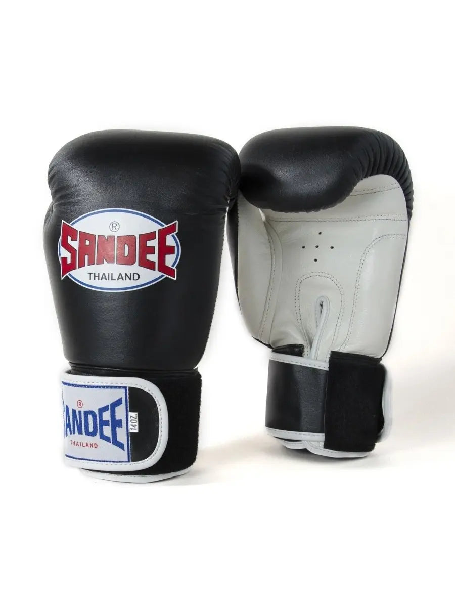 Sandee Black-White Boxing Gloves Sandee