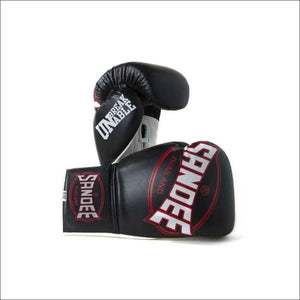 Sandee Cool-Tec Lace Up Boxing Gloves - Black Sandee