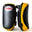 Sandee Curved Thai Pads - Black-White-One size Sandee