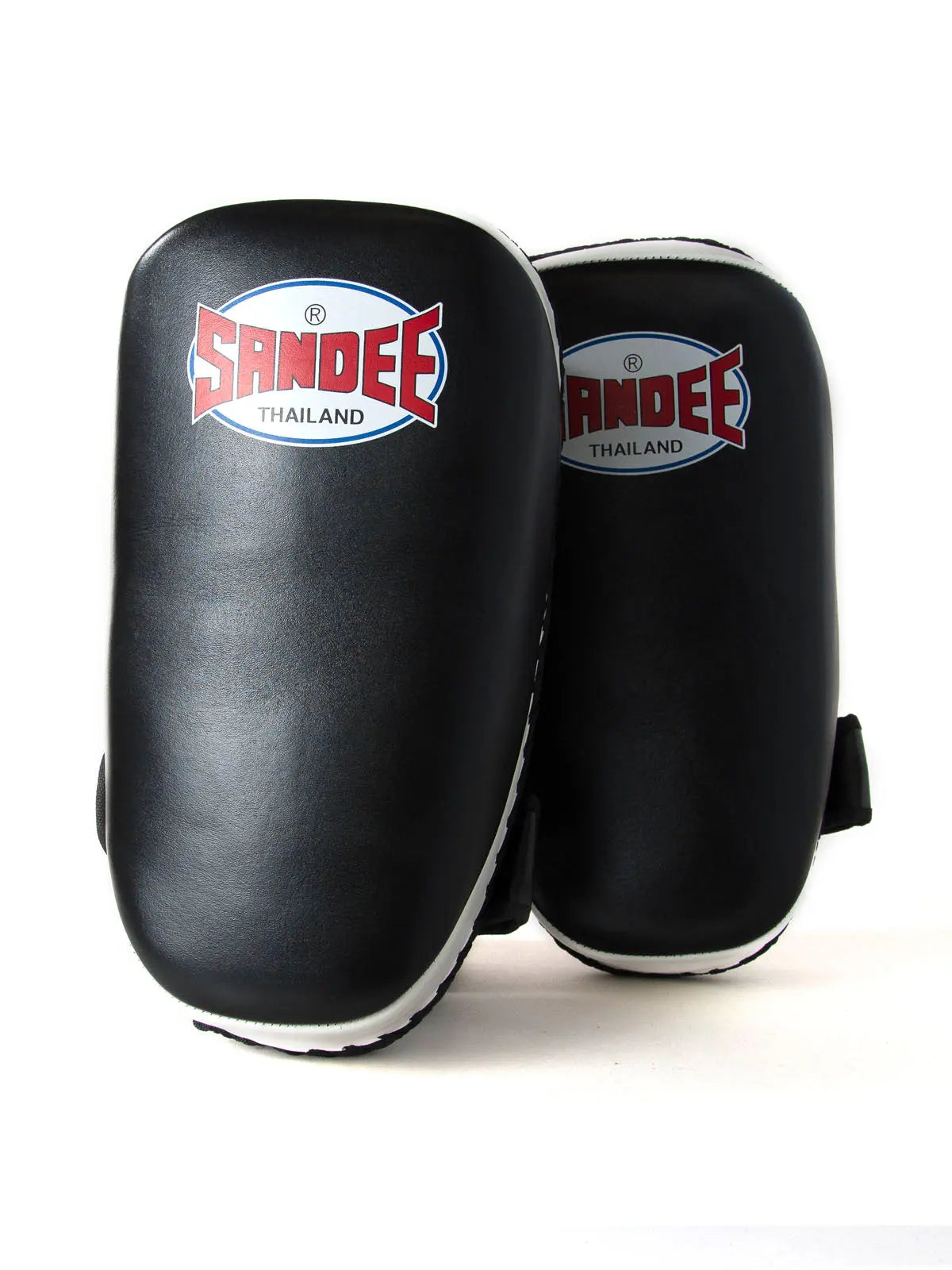 Sandee Curved Thai Pads - Black-White-One size Sandee