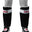 Sandee Sport Slim PU Shin Guards - Black White Sandee