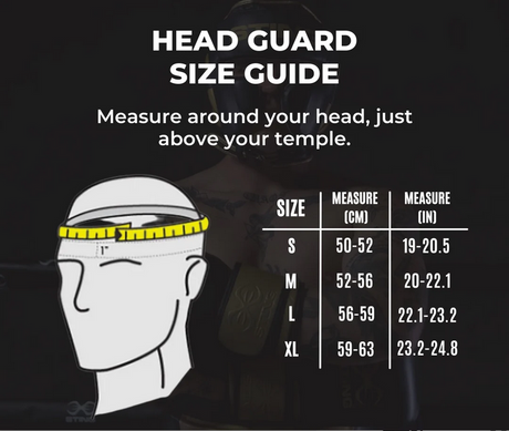 Sting IBA Competition Boxing Head Guard Size Guide