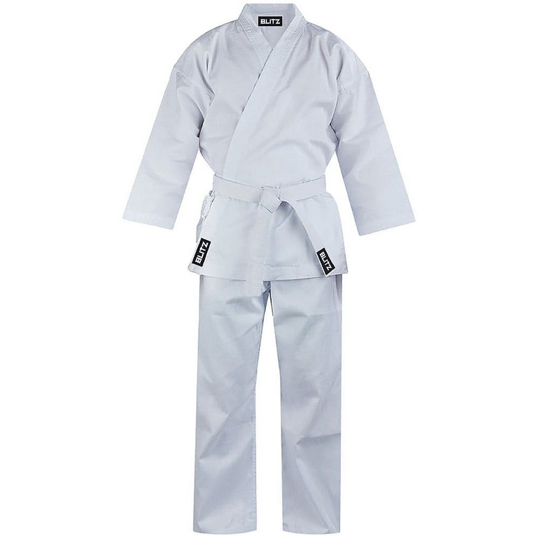 Blitz Sports Adult Karate Suit - Black  Fight Co