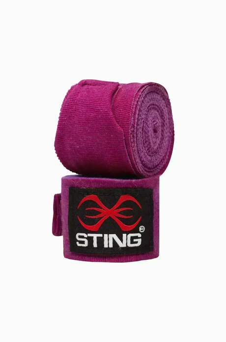 Sting Elasticicated Hand Wraps Purple-4.5m Fight Co