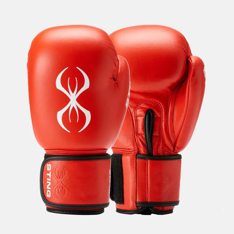Sting IBA Competition Boxing Gloves - Red