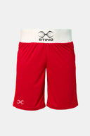 Sting Mettle Adult Boxing Shorts Red