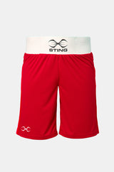 Sting Mettle Adult Boxing Shorts Red