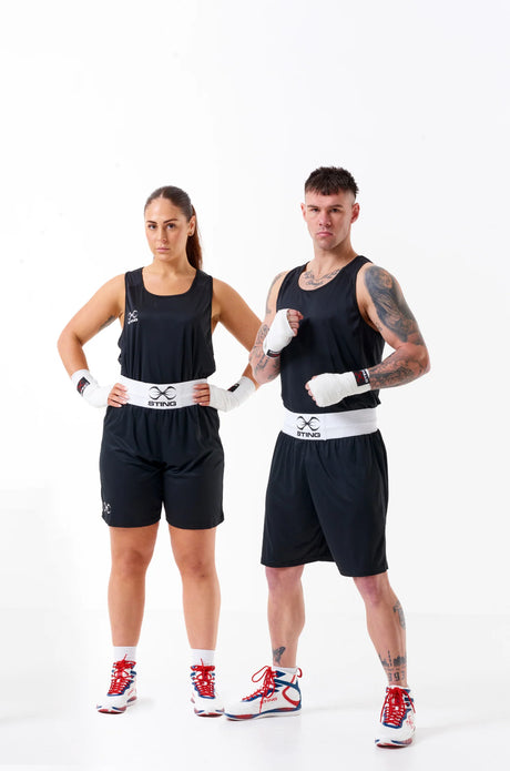 Sting Mettle Adult Boxing Shorts Black