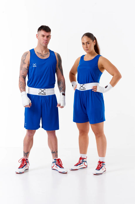 Sting Mettle Adult Boxing Shorts Blue